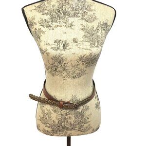 7 HILLS SAN FRANCISCO Women Leather Studded Belt Brass Buckle 28–33” S/M